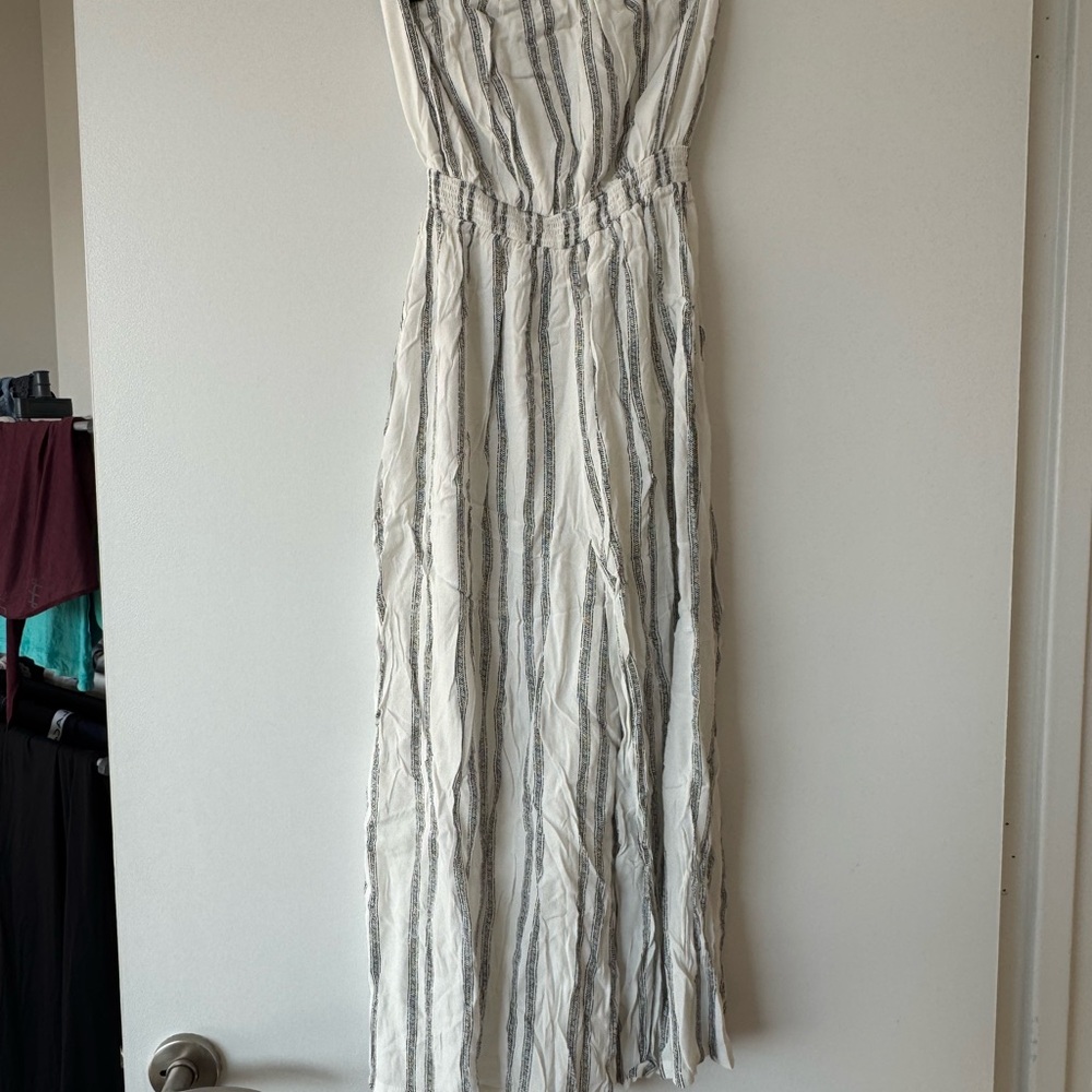 Silence and Noise Jackson Strapless Culotte Jumpsuit